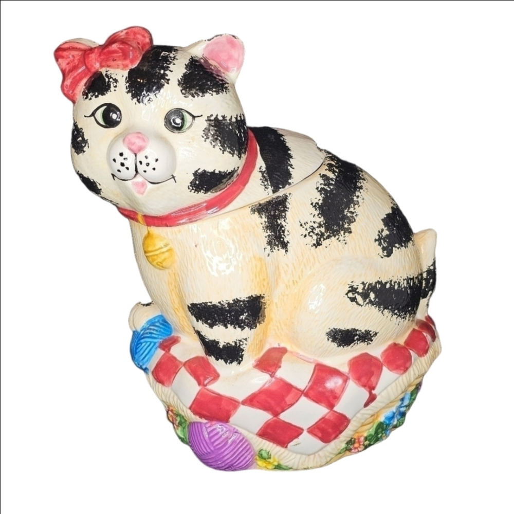Rare Vintage Cat Cookie Jar